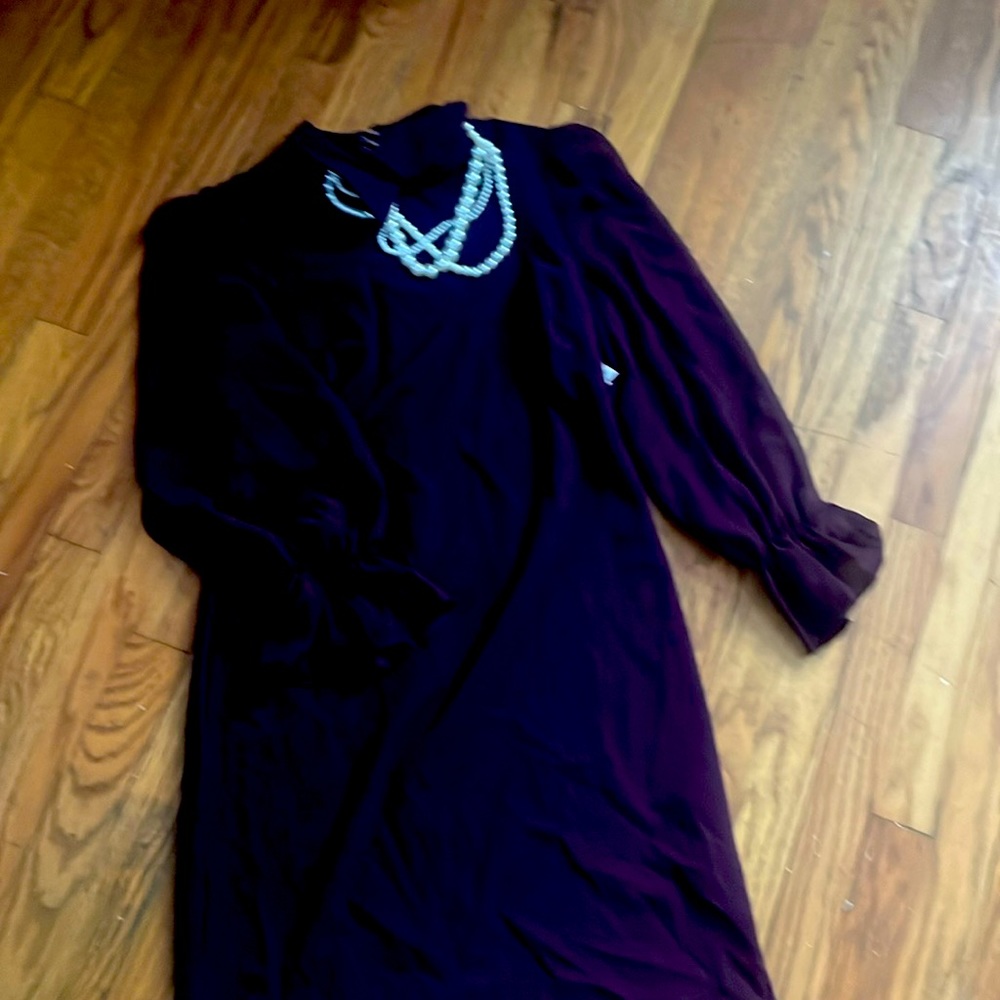 Purple collared dress